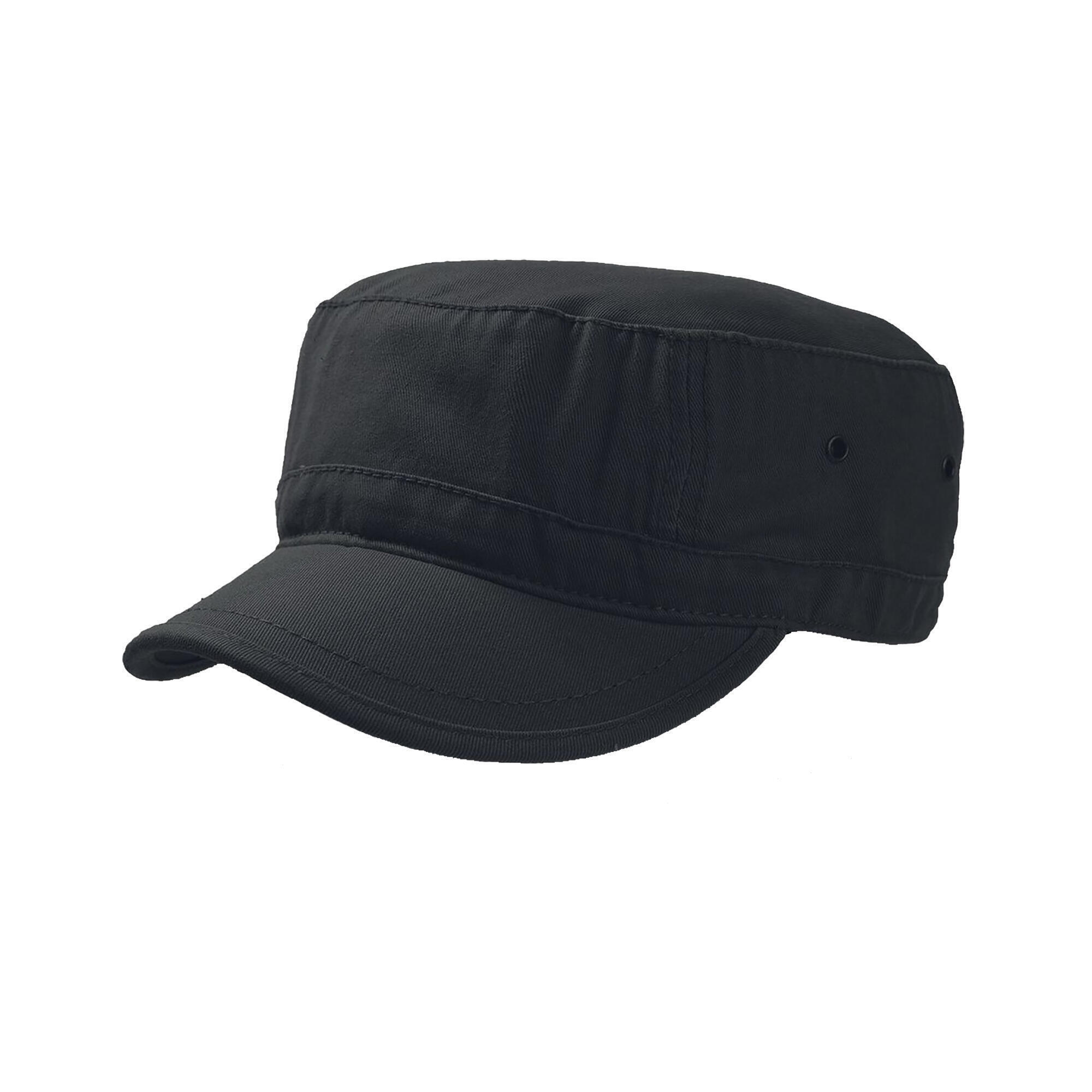 Chino Cotton Urban Military Cap (Pack of 2) (Black) 1/3