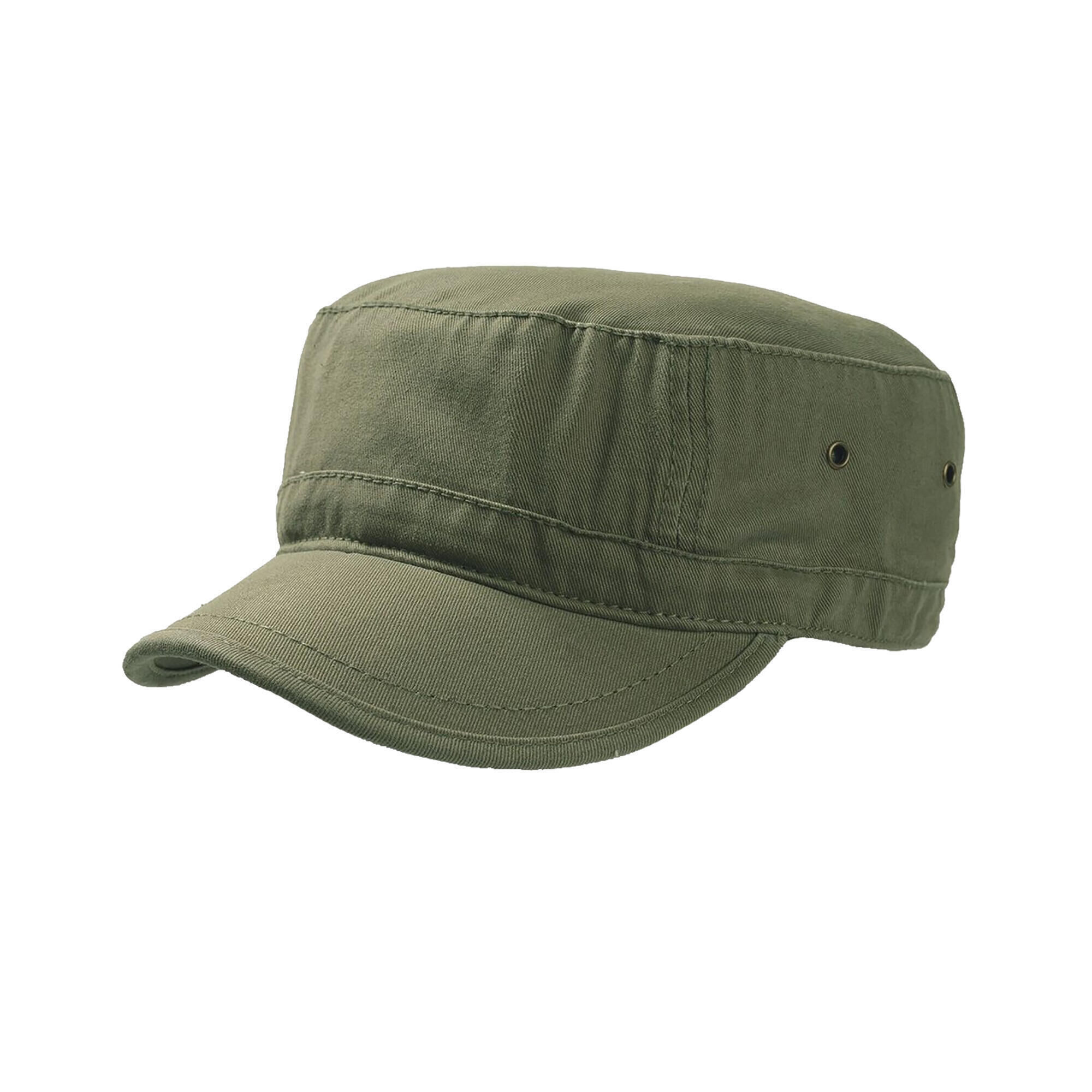 ATLANTIS Chino Cotton Urban Military Cap (Pack of 2) (Olive)
