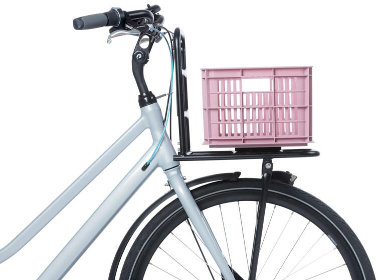 Basil Fietskrat S - 17,5 liter - Roze 4/7