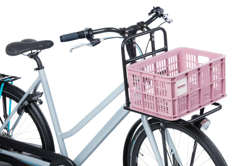 Basil Fietskrat S - 17,5 liter - Roze 5/7