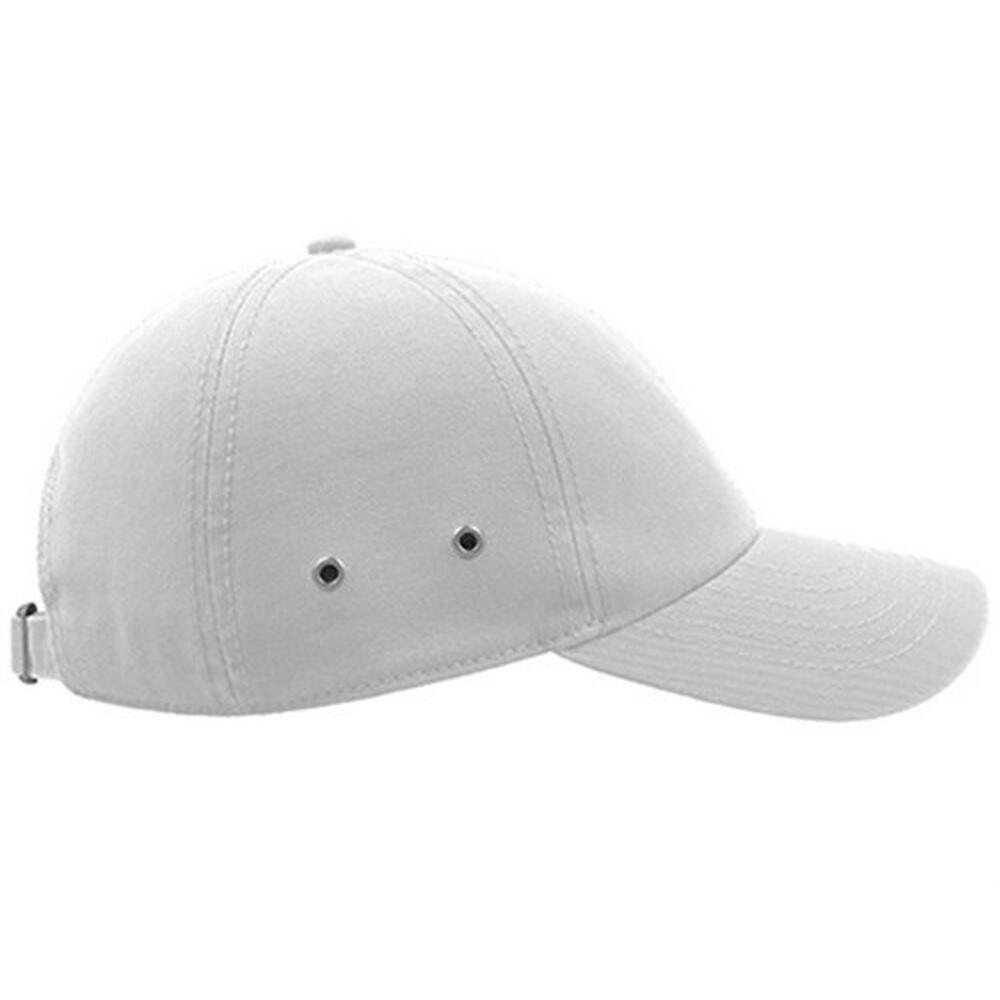 Action 6 Panel Chino Baseball Cap (White) 3/4