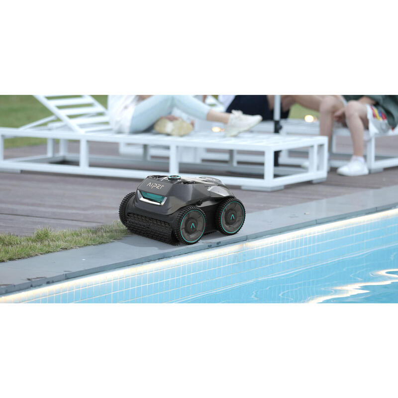 Robot da piscina senza fili, piscine fino a 300m2, autonomia 180min 4 motori 70W