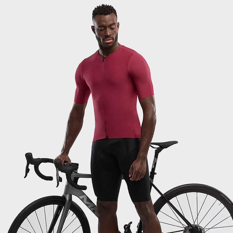 Herren Radsport ultraleichtes radtrikot für SRX PRO Dirty Kanza Bordeauxrot