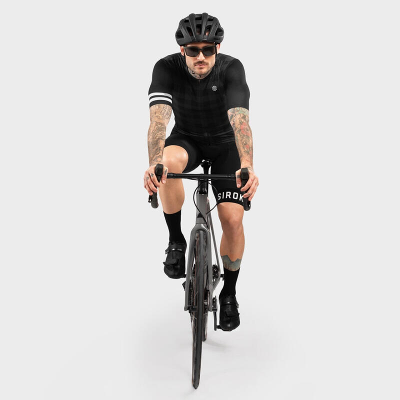 Mężczyzna Kolarstwo Męska ultralekka koszulka rowerowa M3 Dark Hill Czarny
