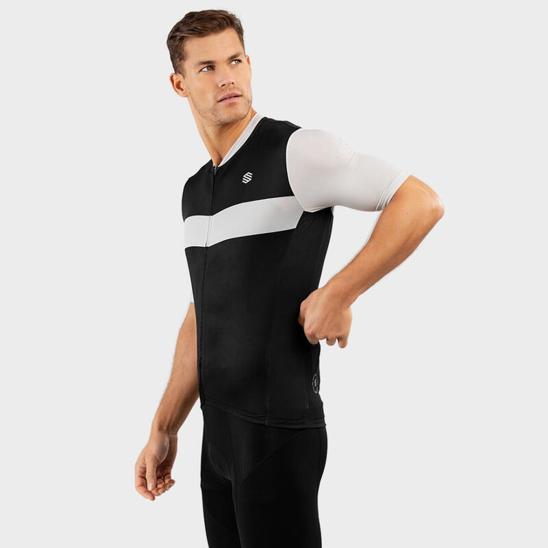 Maillot de manga corta hombre ultraligero ciclismo M3 Rostock SIROKO Negro