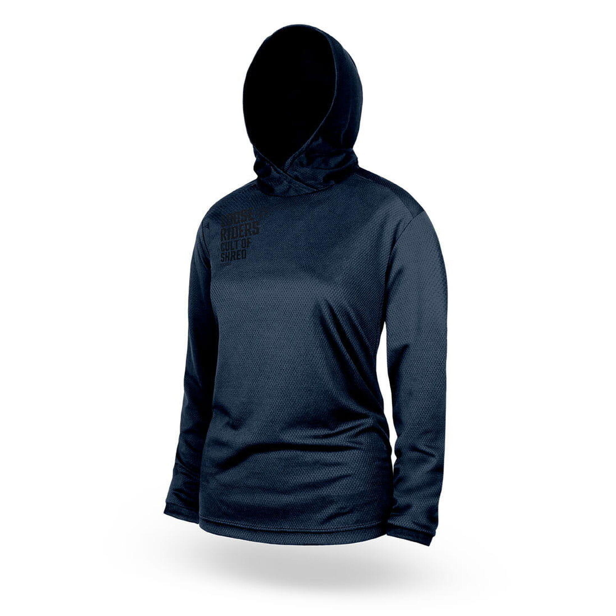 Loose Riders - Jersey À Capuche Femme - Navy - Sweat-shirt - Bleu - 36 Xs - Decathlon