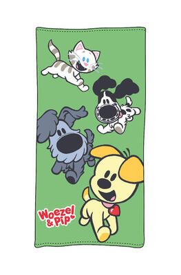 Woezel & Pip Strandtuch Blau