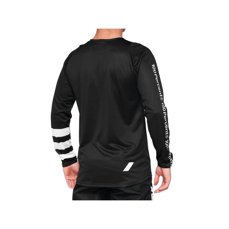 R-Core Youth Long Sleeve Jersey - noir/blanc