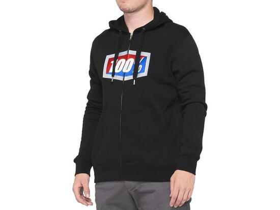 Official full-zip Hoody - black