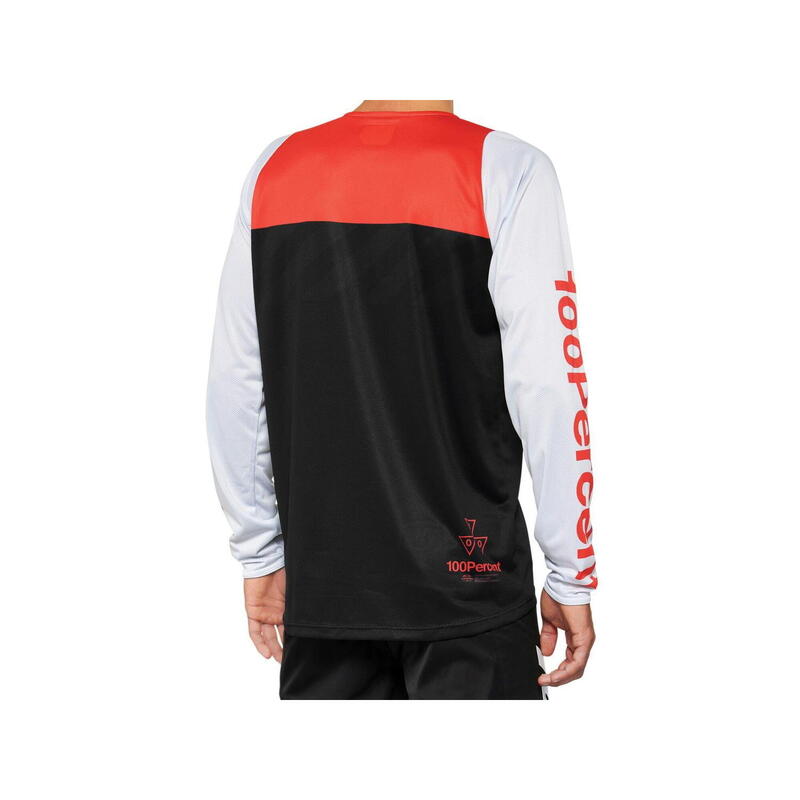 R-Core Long Sleeve Jersey - Black/Racer Red