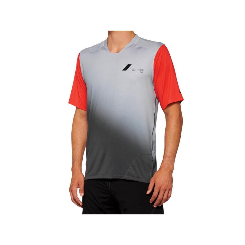 Maillot de manga corta Celium - Gris/Rojo Racing