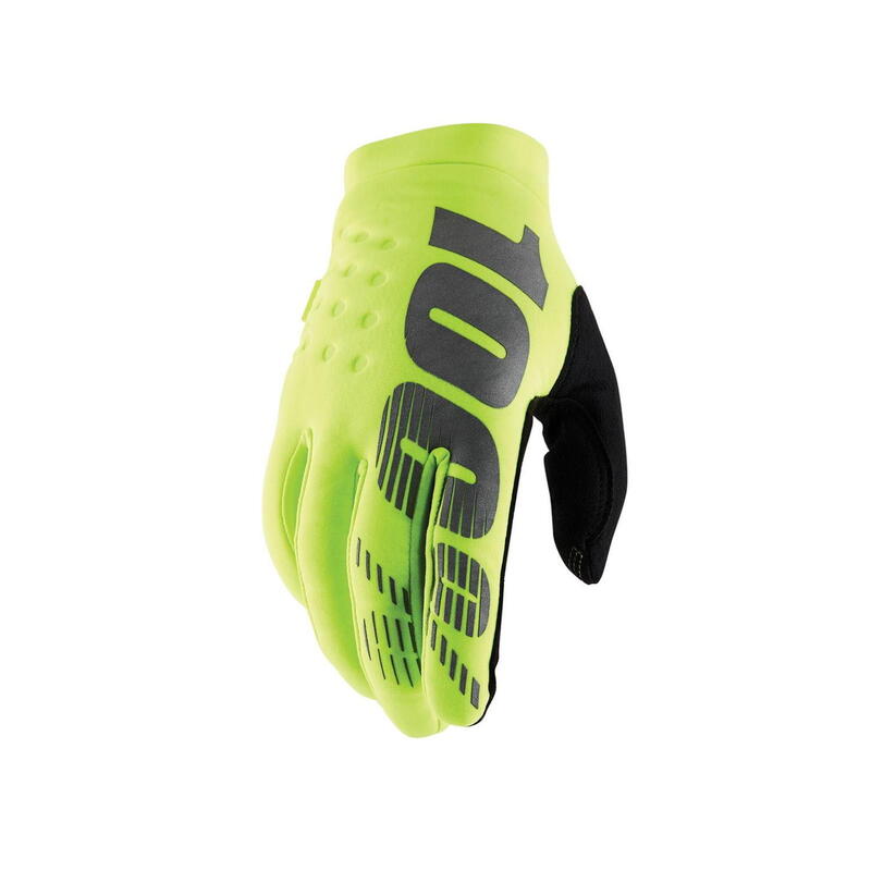 Guantes Térmicos Brisker - Amarillo Fluo / Negro