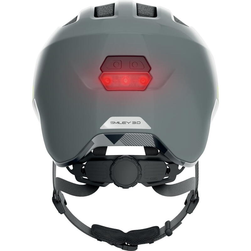 ABUS Casco per il tempo libero per bambini "Smiley 3.0 Ace LED" grigio