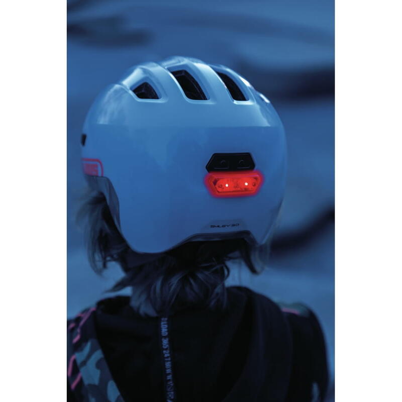 ABUS Casque de loisirs pour enfants "Smiley 3.0 Ace LED" gris