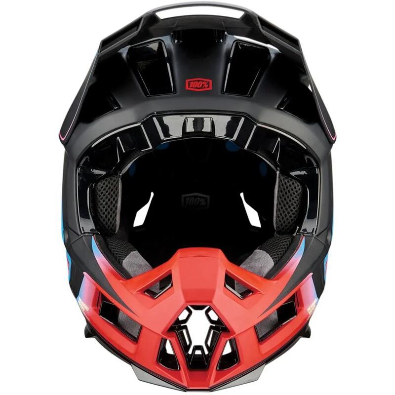 Casco Aircraft 2 - Azul acero/Rojo neón