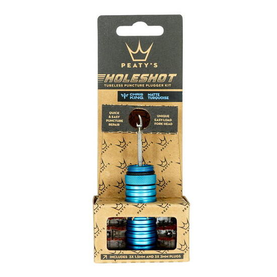Holeshot Tubeless Puncture Plugger Kit - Turquoise