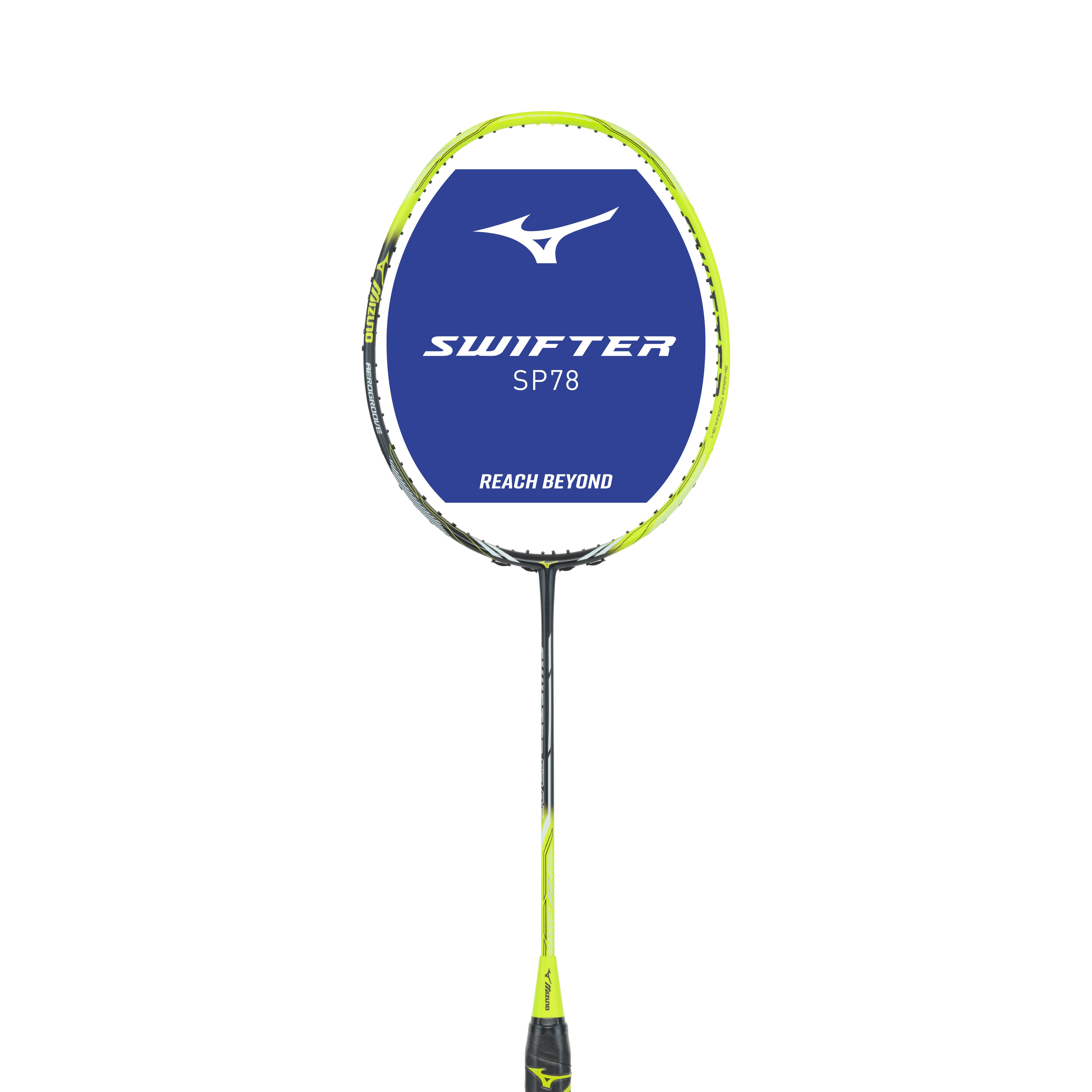 Badminton Racket Swifter SP78 BLACK/LIME (Unstrung)