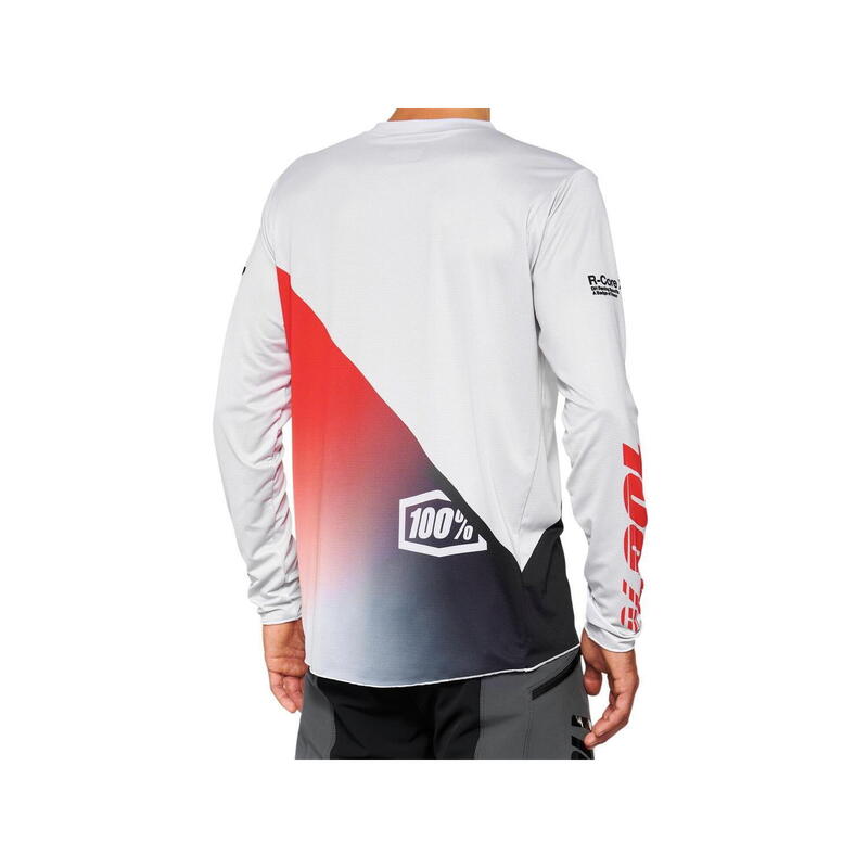 Maillot de manga larga R-Core X - Gris/Rojo Racing