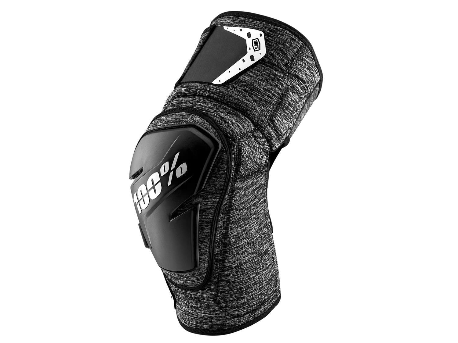100% Fortis kniebeschermers - Grijs Heather / Zwart