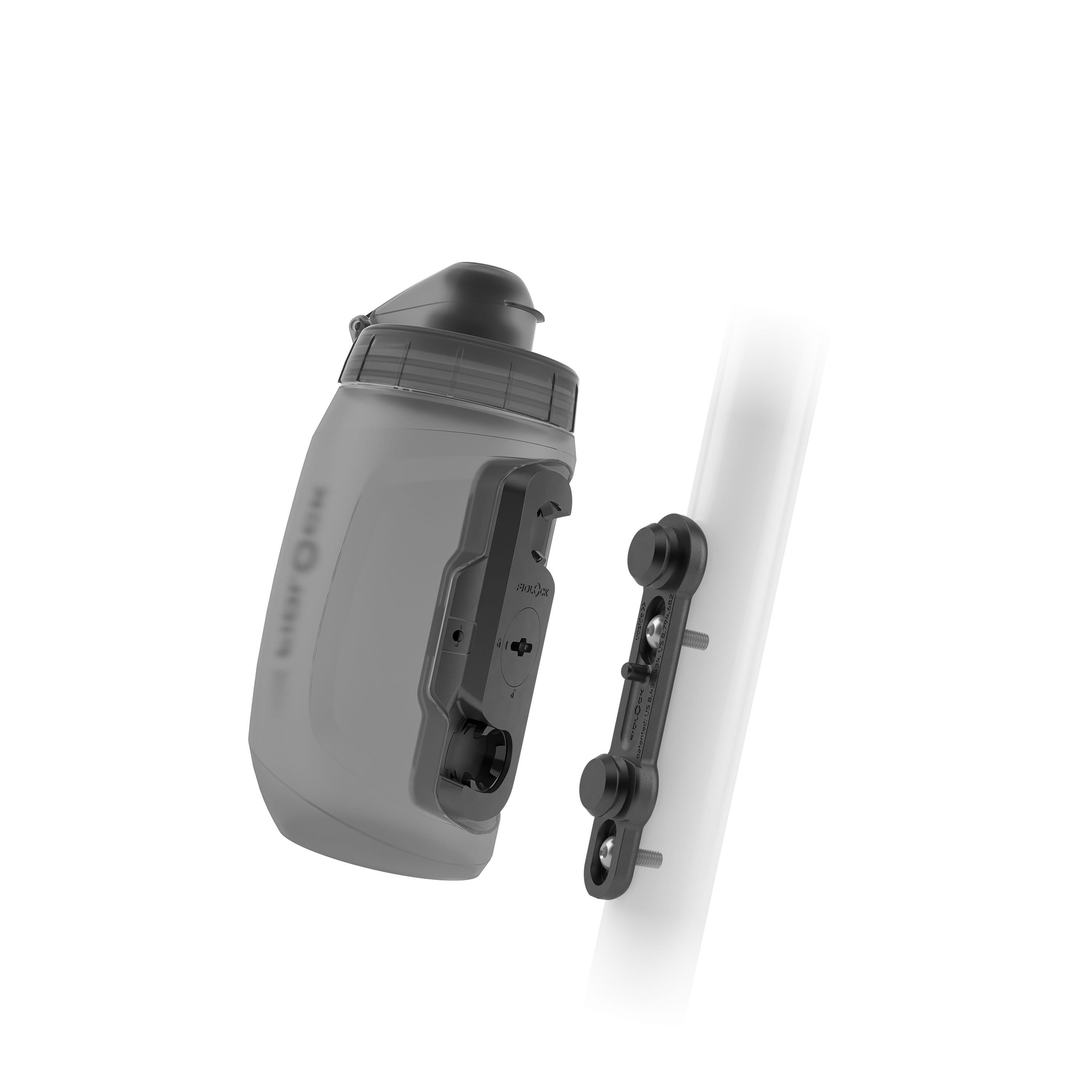 FIDLOCK TWIST Bottle 450 + Bike Base Set - transparant zwart