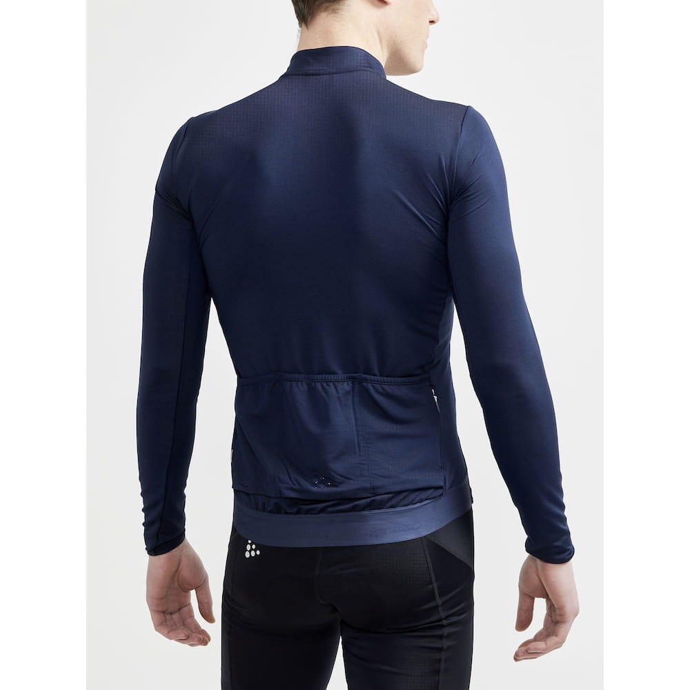 Fietsshirt - Craft Adv Essence Jersey lange mouw - L - Heren - Blauw - Fietsshir 5/5