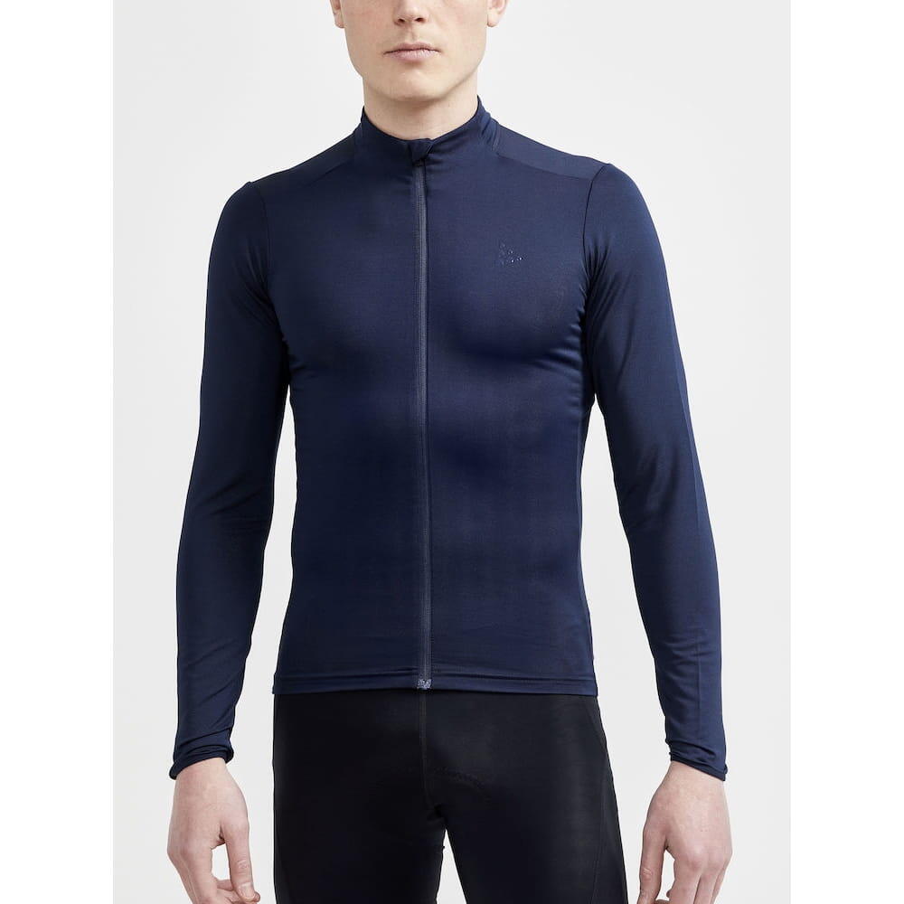 Fietsshirt - Craft Adv Essence Jersey lange mouw - L - Heren - Blauw - Fietsshir 4/5