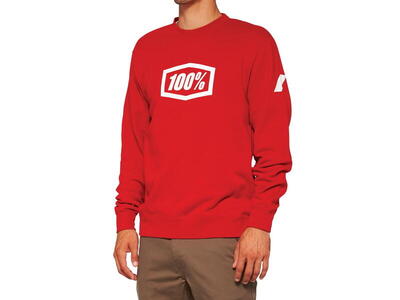 Icon Pullover Crewneck Sweatshirt - deep red