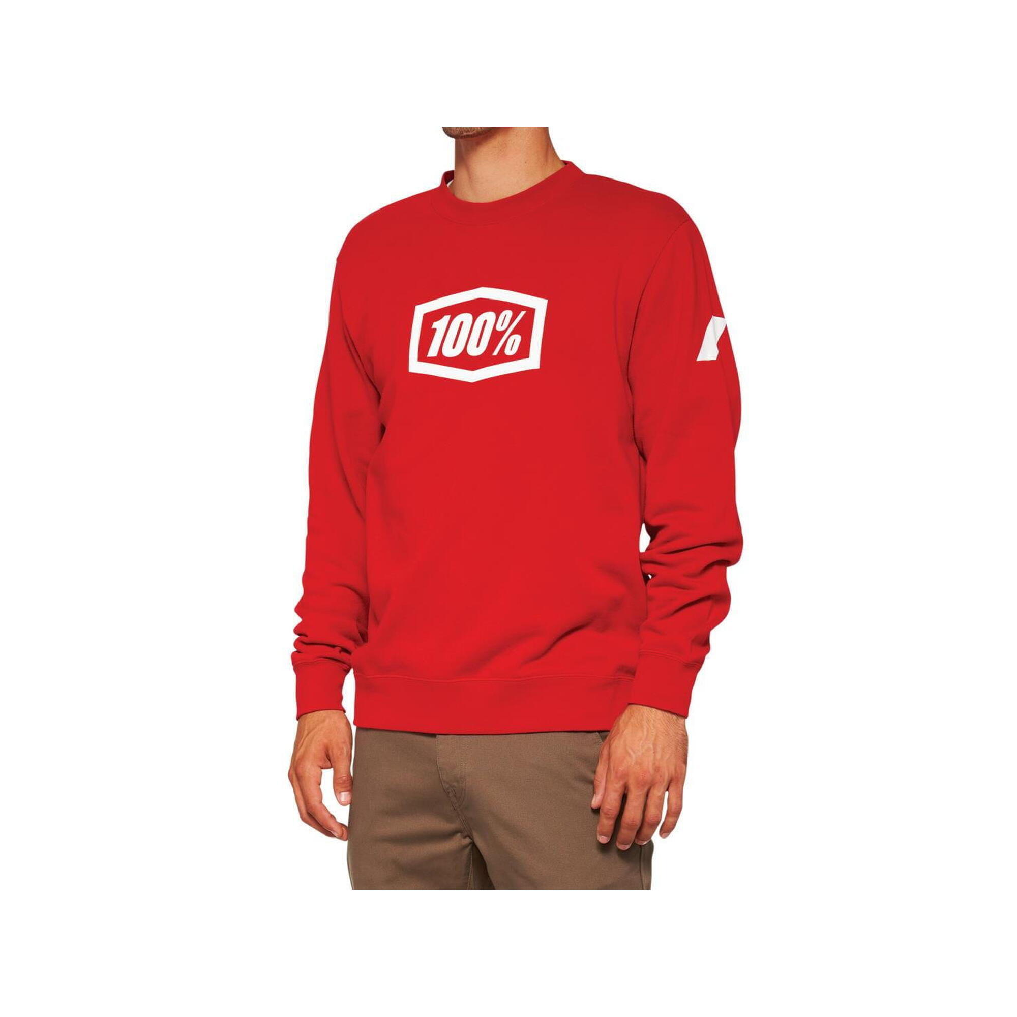 100% - Sweat-shirt À Col Ras Du Cou Icon - Deep Red - Pull - Noir - 40 M - Decathlon
