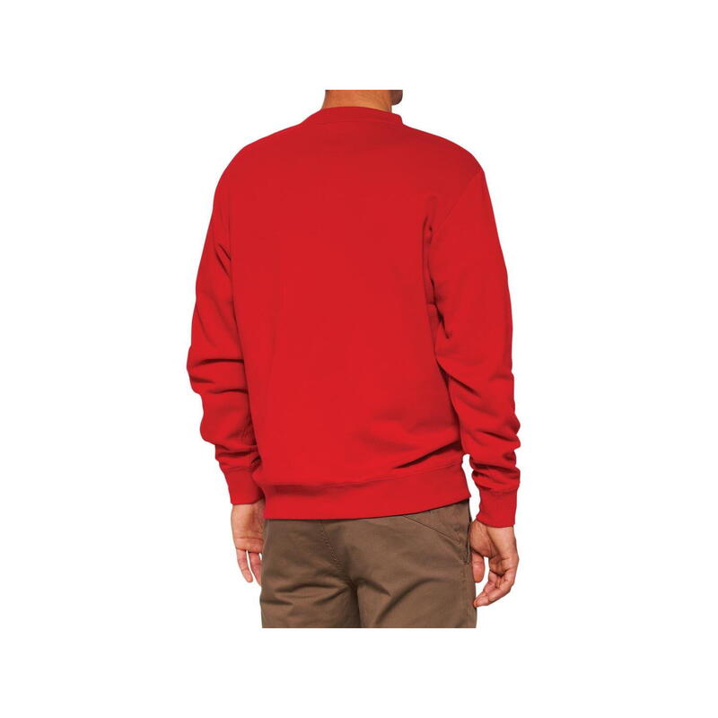 Icon Pullover Crewneck Sweatshirt - deep red