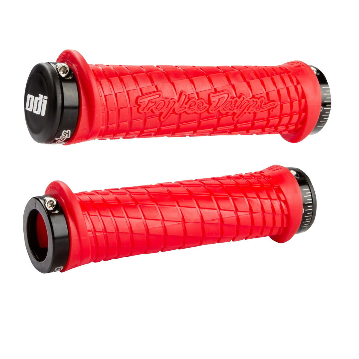 ODI Troy Lee Lock On Grips - nero - grigio ghiera