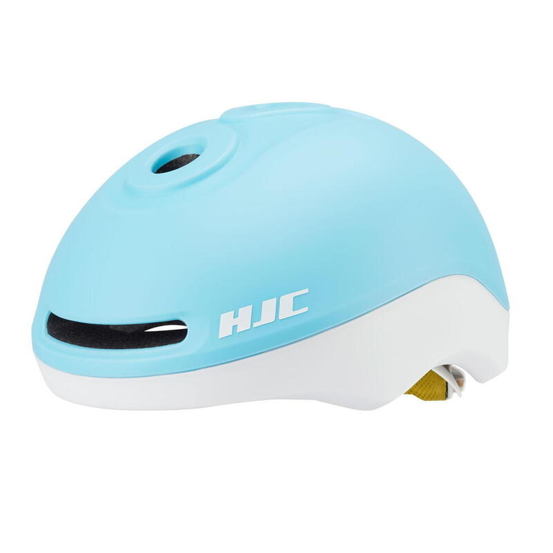 Gleo Kinderhelm Mat Blauw Wit 49 - 55 cm