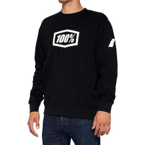 Icon Pullover Crewneck Sweatshirt - black