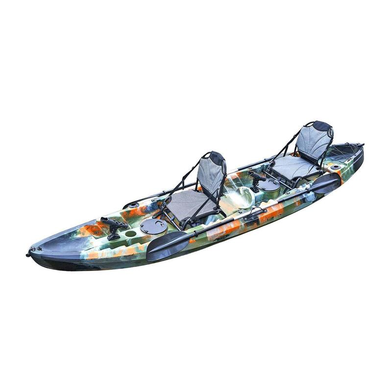 Salida fluido Caballero Kayak pesca doble Oceanus Pro Jungle Camo (372 x 86cm) - Asientos aluminio  | Decathlon
