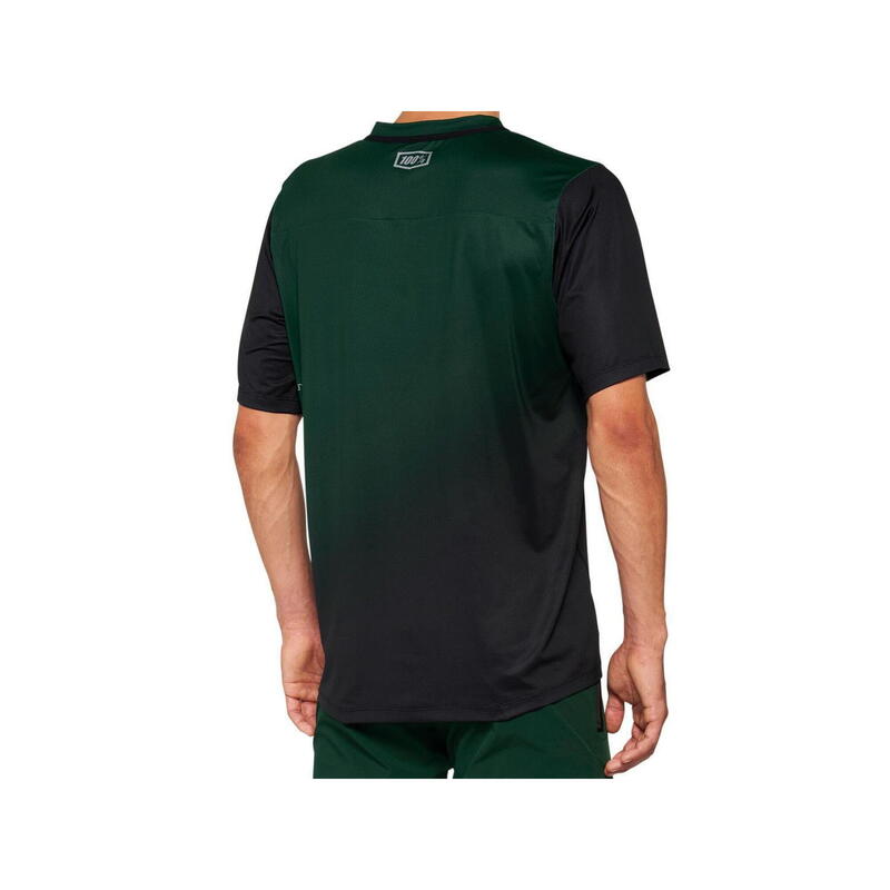 Celium Short Sleeve Jersey - Forest Green/Black