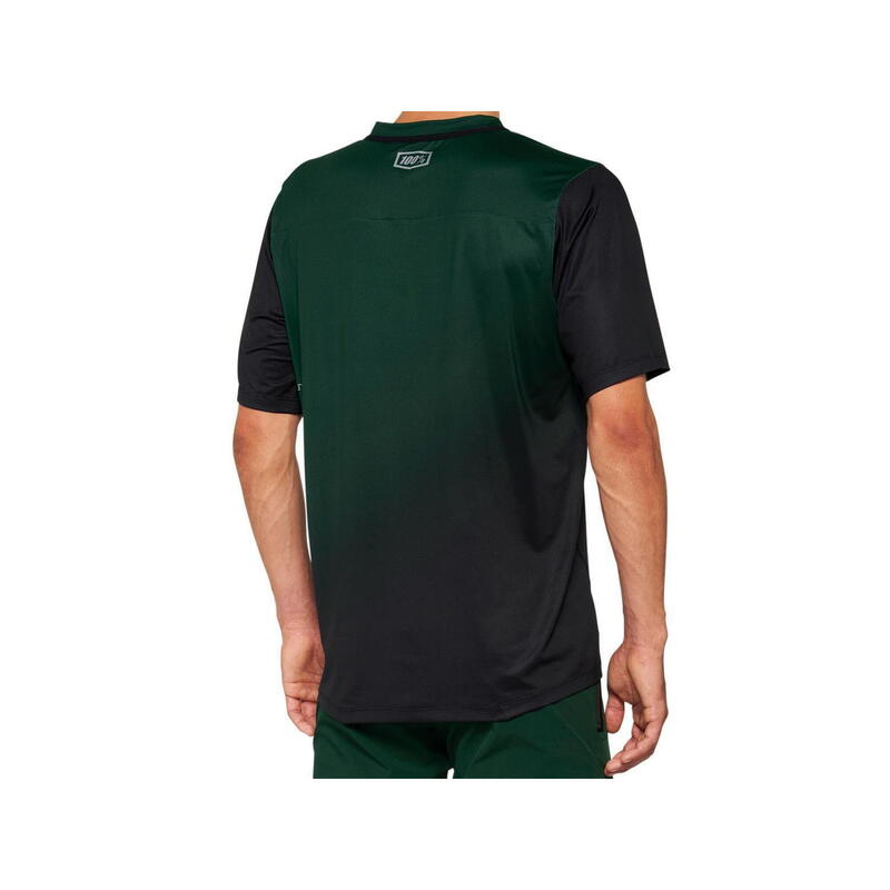 Maillot de manga corta Celium - Verde bosque/Negro