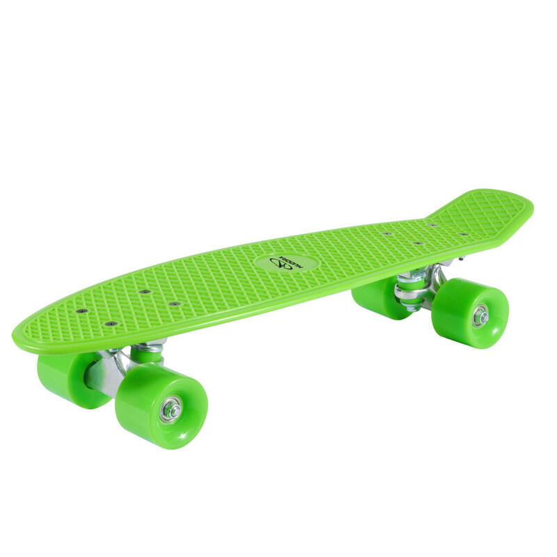 Skateboard retrò verde limone