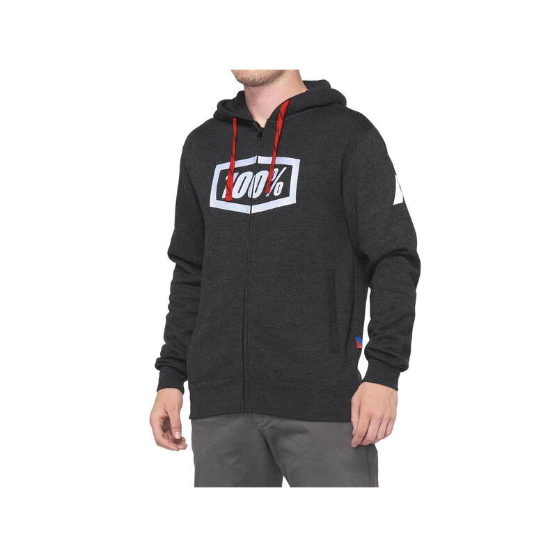 Syndicate full-zip hoody - zwart