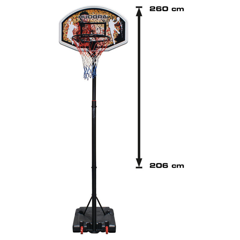 Canasta de basquetbol transportable de pared - SET K900 rojo negro -  Decathlon