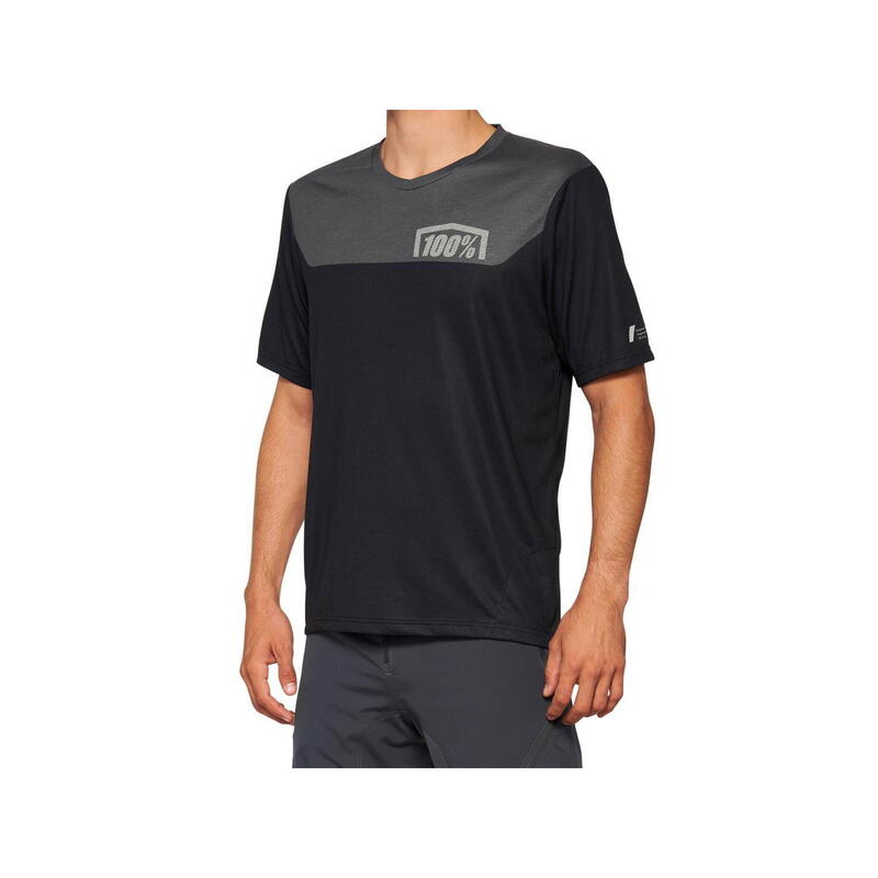 Airmatic Short Sleeve Jersey - Black/Charcoal
