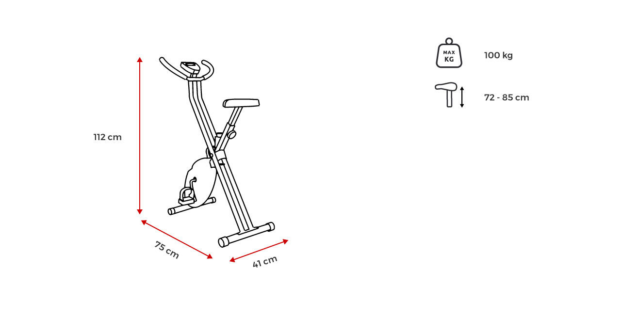 Rower magnetyczny składany Spokey XFIT+ 7/7