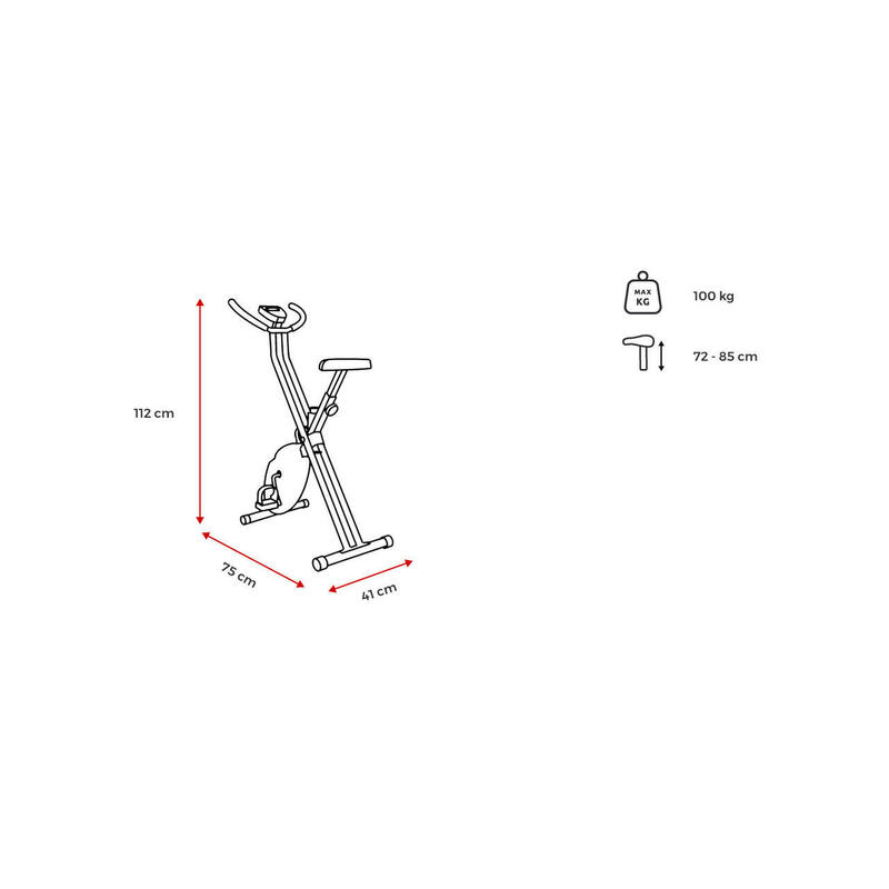 Bicicleta magnética Spokey XFIT+