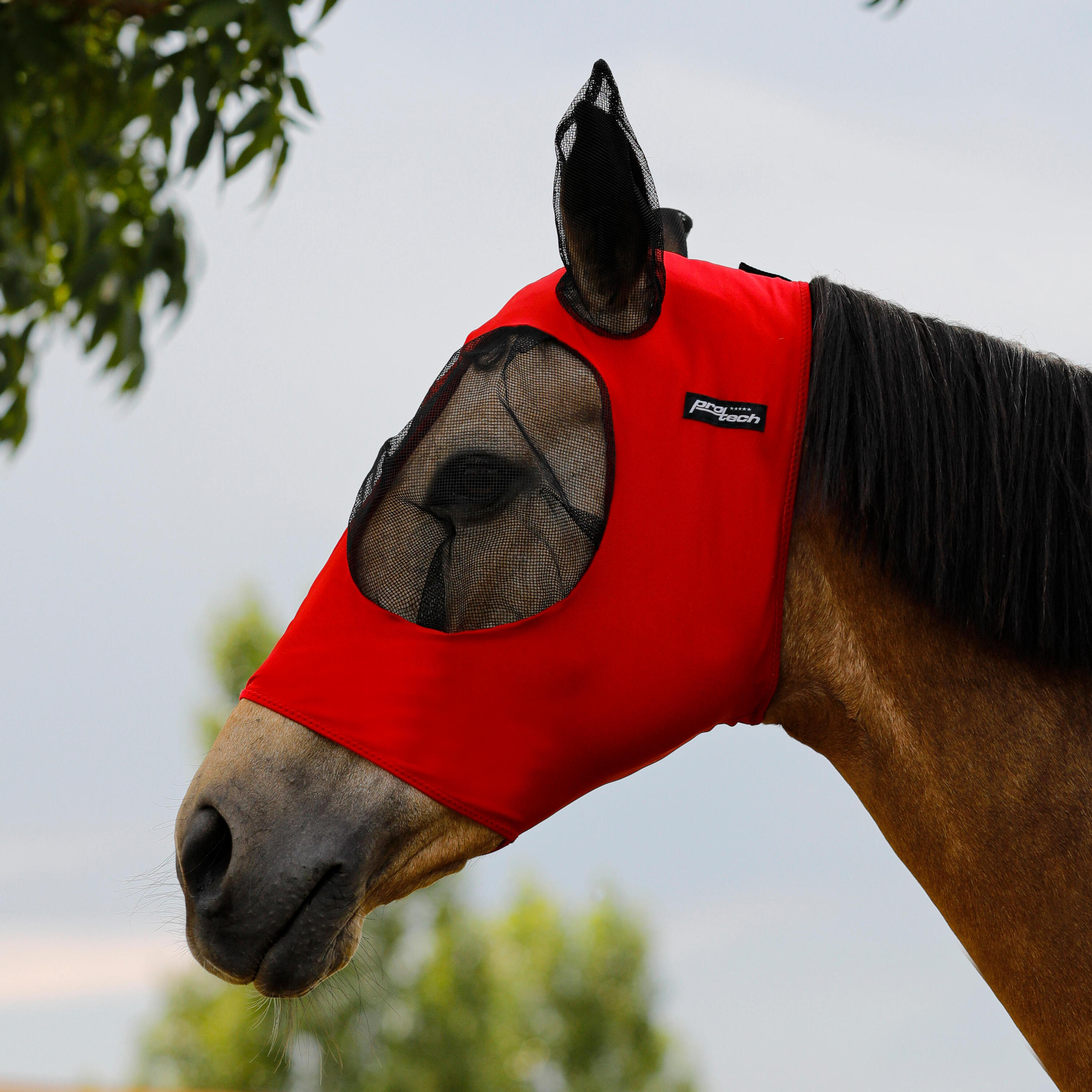 PRO-TECH MASCHERA ANTI MOSCHE IN LYCRA CON RETINA COPRIORECCHIE TECH