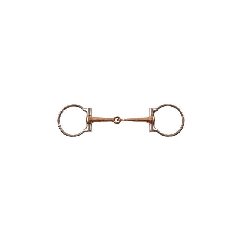 Western D Ring Snaffle Bit met koperen mondstuk