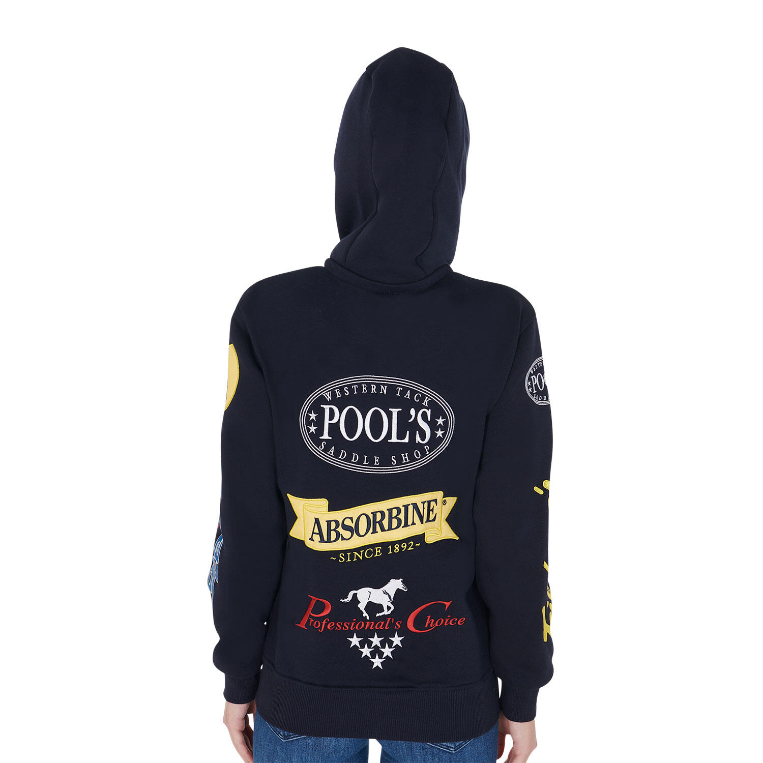 POOL'S Unisex multi-logo hoodie
