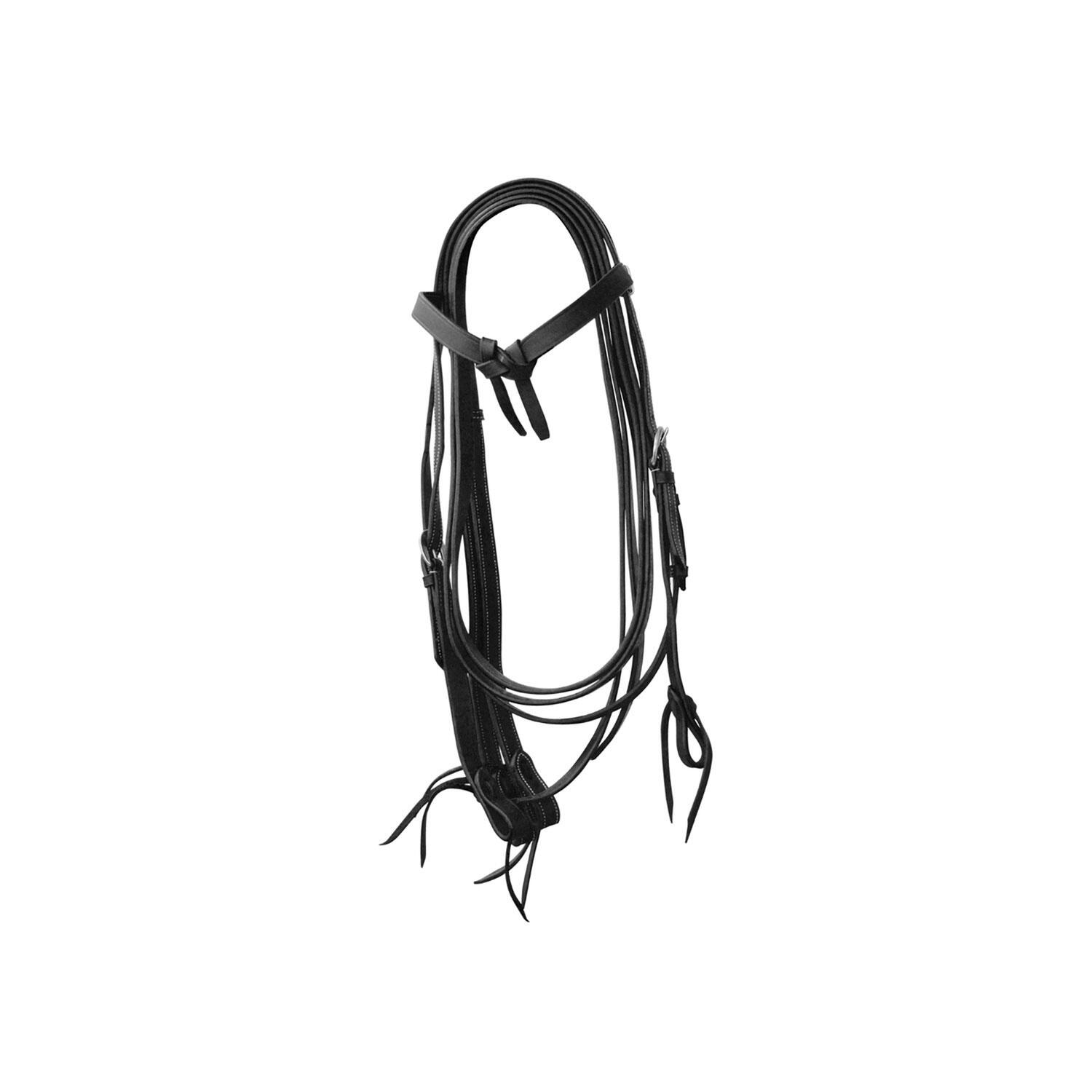 WRANGLER Western-Pferdezaum mit glattem Lederbogen und Zügeln Lakota