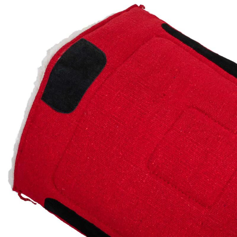 Western Basic Saddle Pad in synthetische schapenvacht