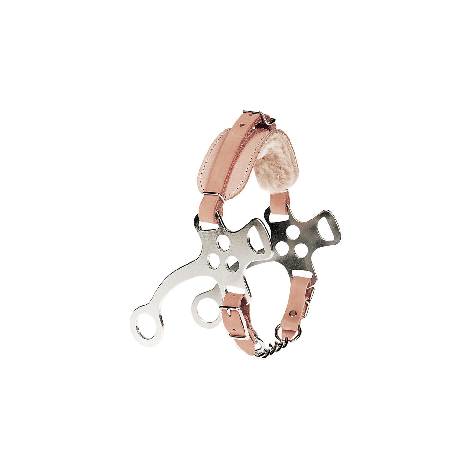 UMBRIA EQUITAZIONE Iron Hackamore met lederen neusband