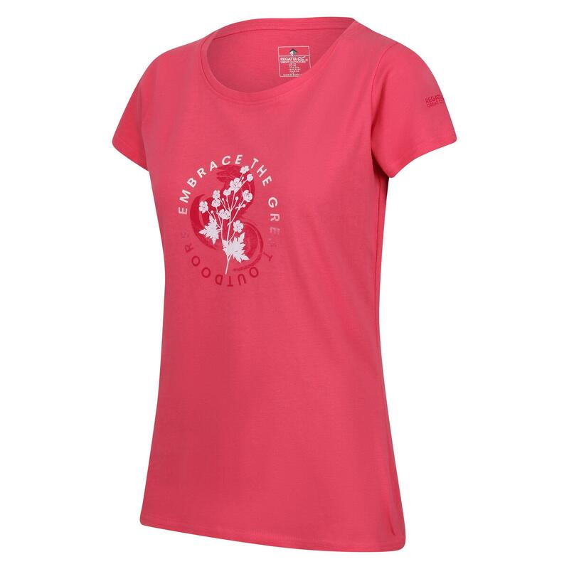 Dames Breezed III Bloemen TShirt (Fruitduif)