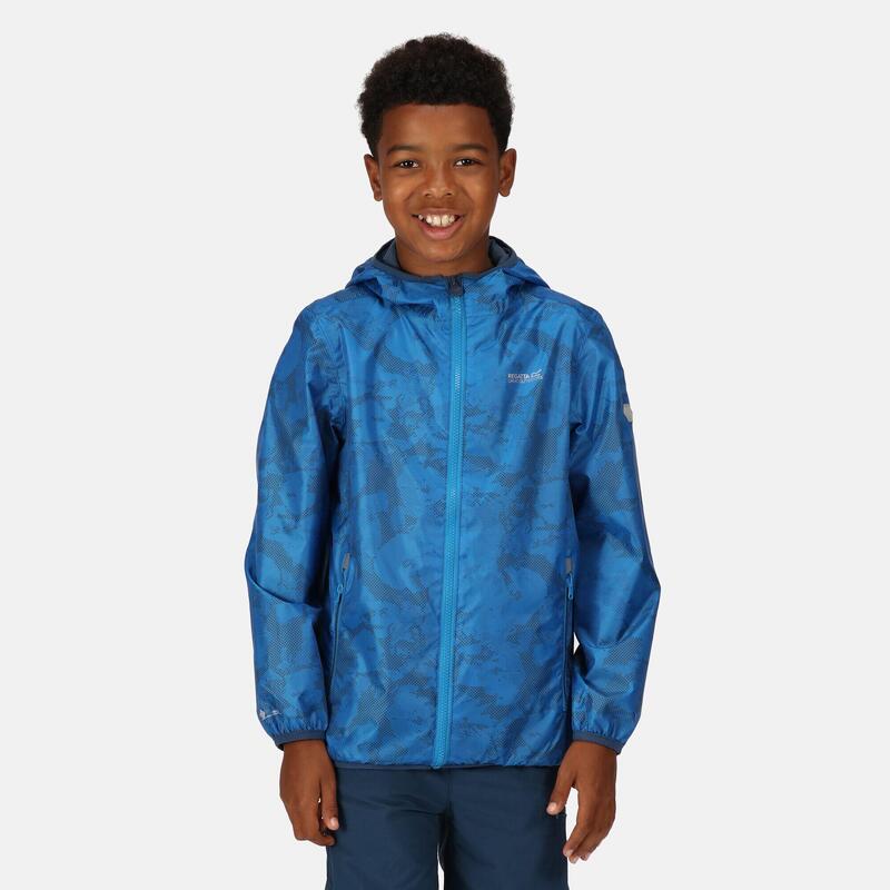 Veste de randonnée imperméable pliable à imprimé enfant Lever