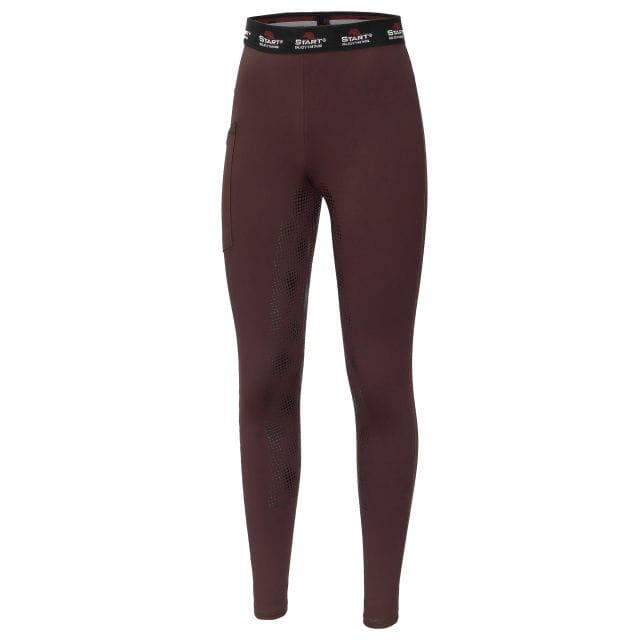 Start - Legging Équitation Femme Colchester - Pantalon D'Équitation - Marron|rouge - 42 M/l - Decathlon